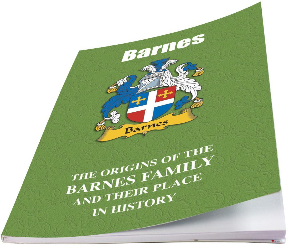 Barnes English Ancestry Family History Booklet with Amazing Facts of this Famous Name