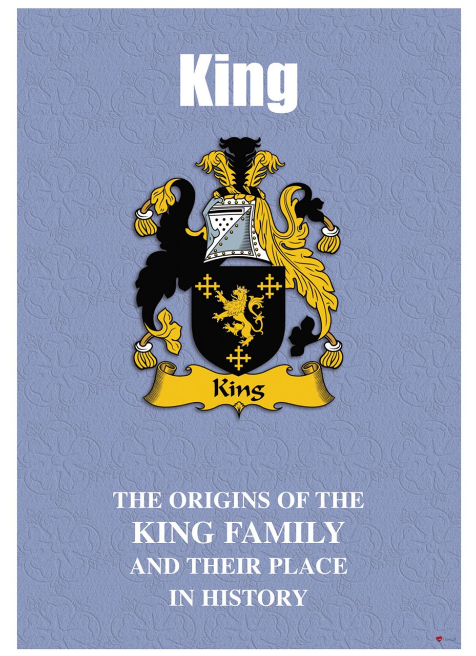 King English Ancestry Family History Booklet with Amazing Facts of this Famous Name