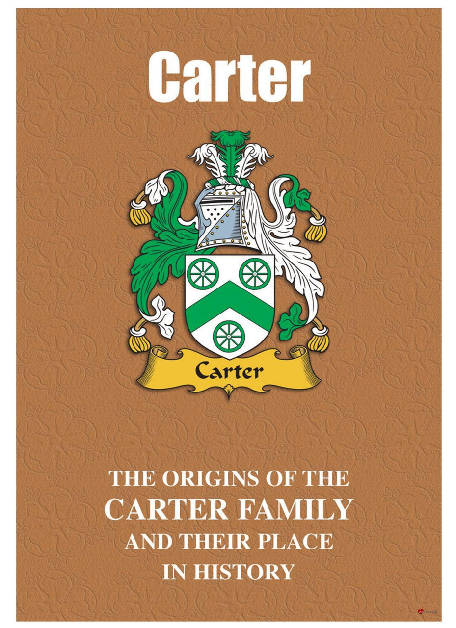 Carter English Ancestry Family History Booklet with Amazing Facts of this Famous Name
