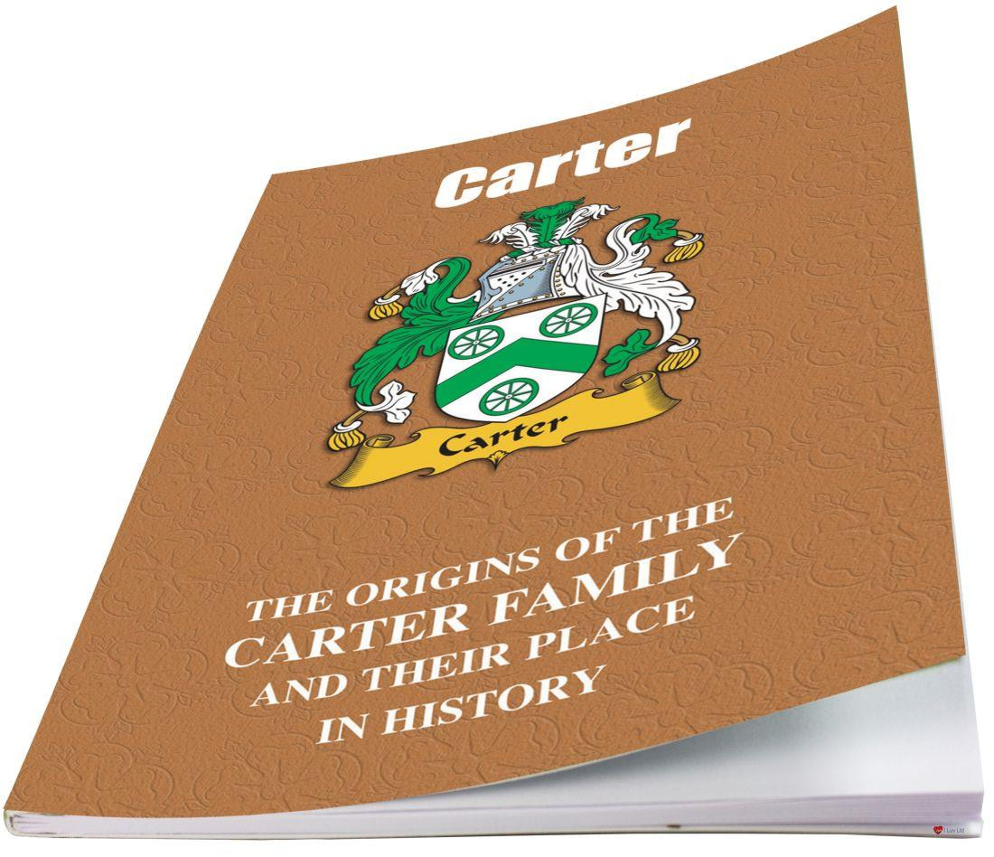 Carter English Ancestry Family History Booklet with Amazing Facts of this Famous Name