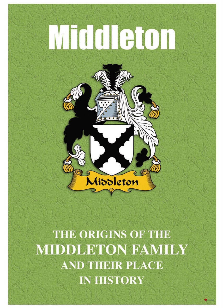 Middleton English Ancestry Family History Booklet with Amazing Facts of this Famous Name