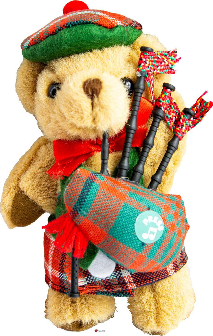 Aberdeen Musical Teddy Bear, Scottish Gift, Made in Scotland