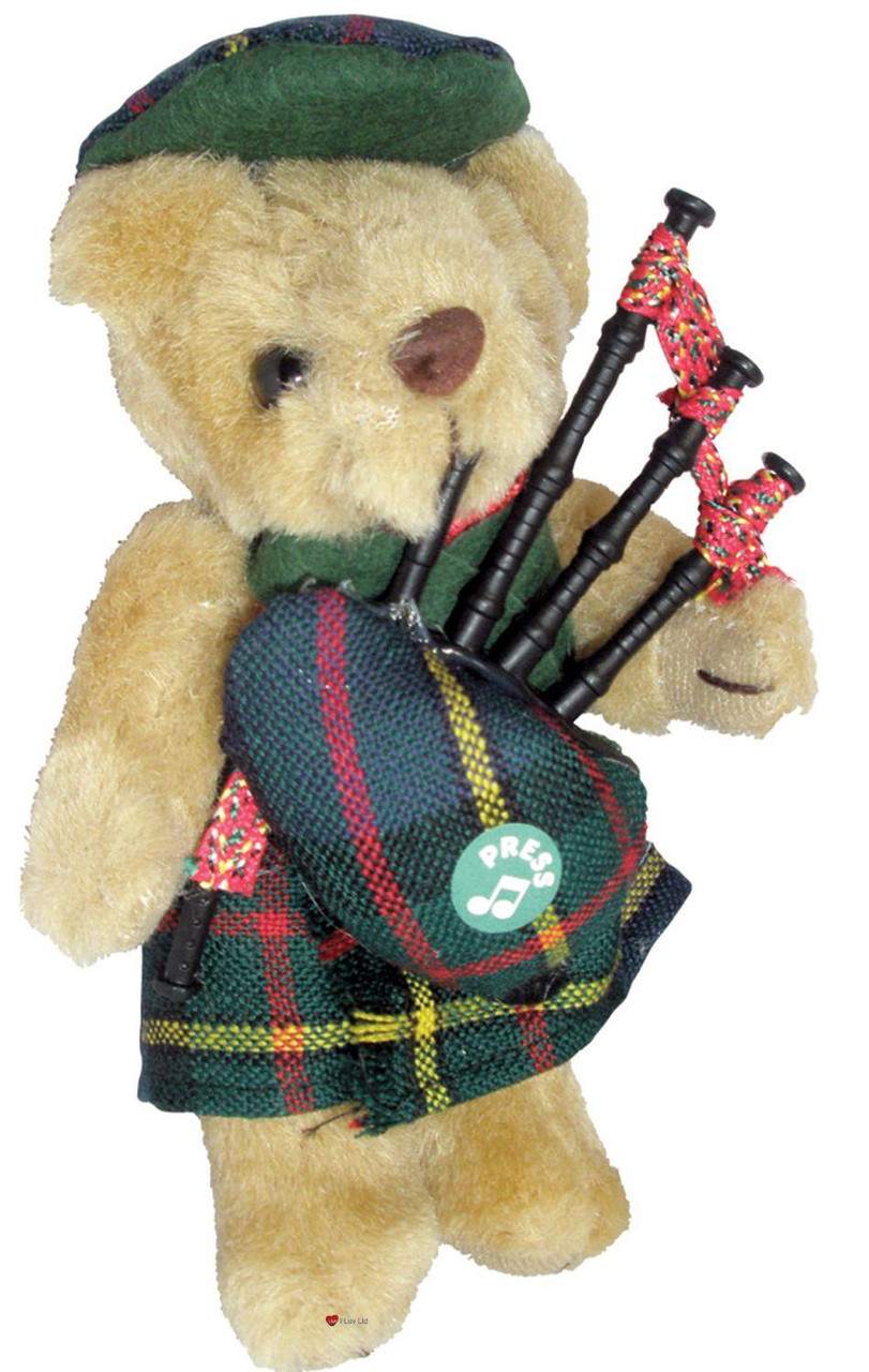 MacLaren Clan Musical Teddy Bear, Scottish Gift, Made in Scotland