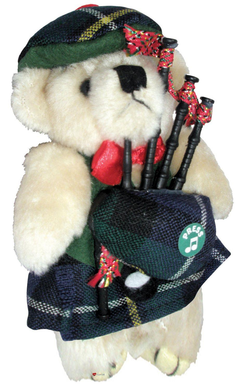 MacNeil Clan Musical Teddy Bear, Scottish Gift, Made in Scotland