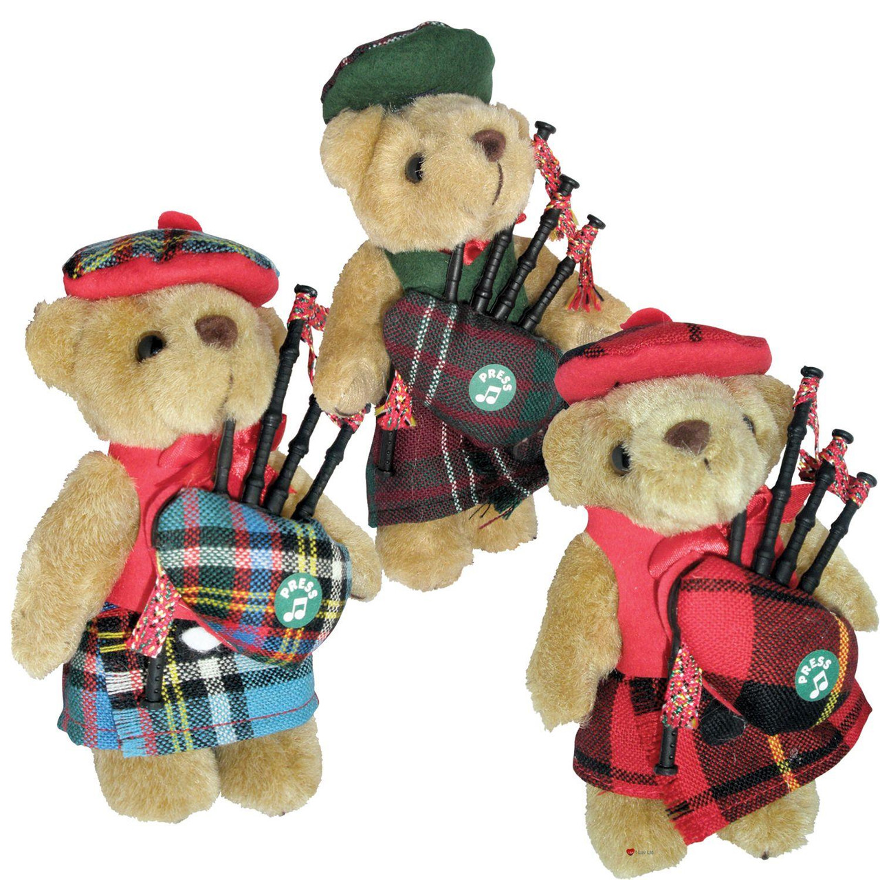 MacNeil Clan Musical Teddy Bear, Scottish Gift, Made in Scotland