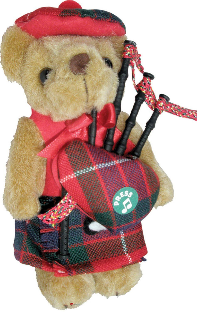 Fraser Clan Musical Teddy Bear, Scottish Gift, Made in Scotland