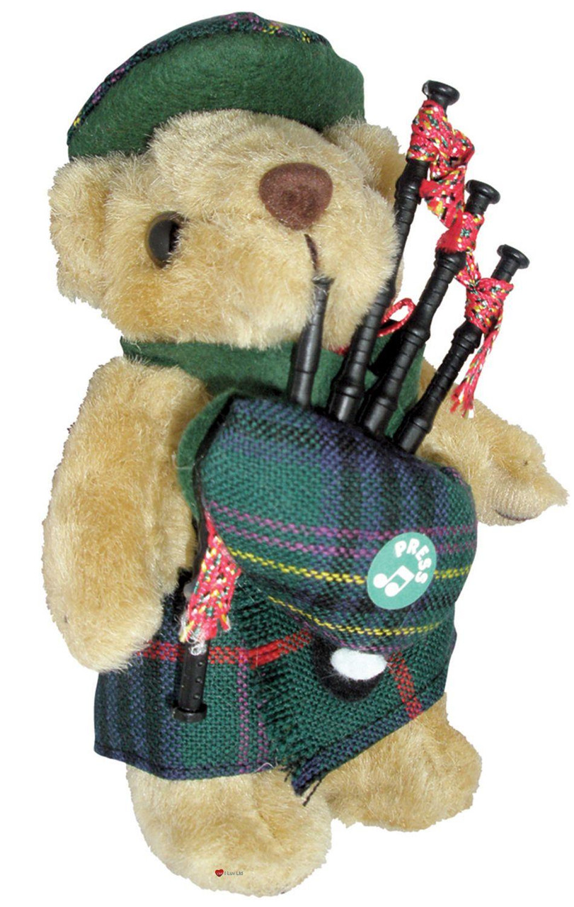 Kennedy Clan Musical Teddy Bear, Scottish Gift, Made in Scotland
