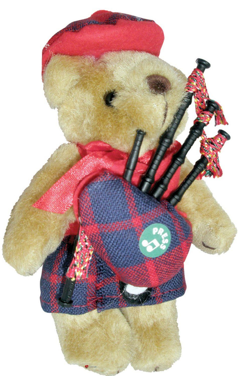 Hamilton Clan Musical Teddy Bear, Scottish Gift, Made in Scotland