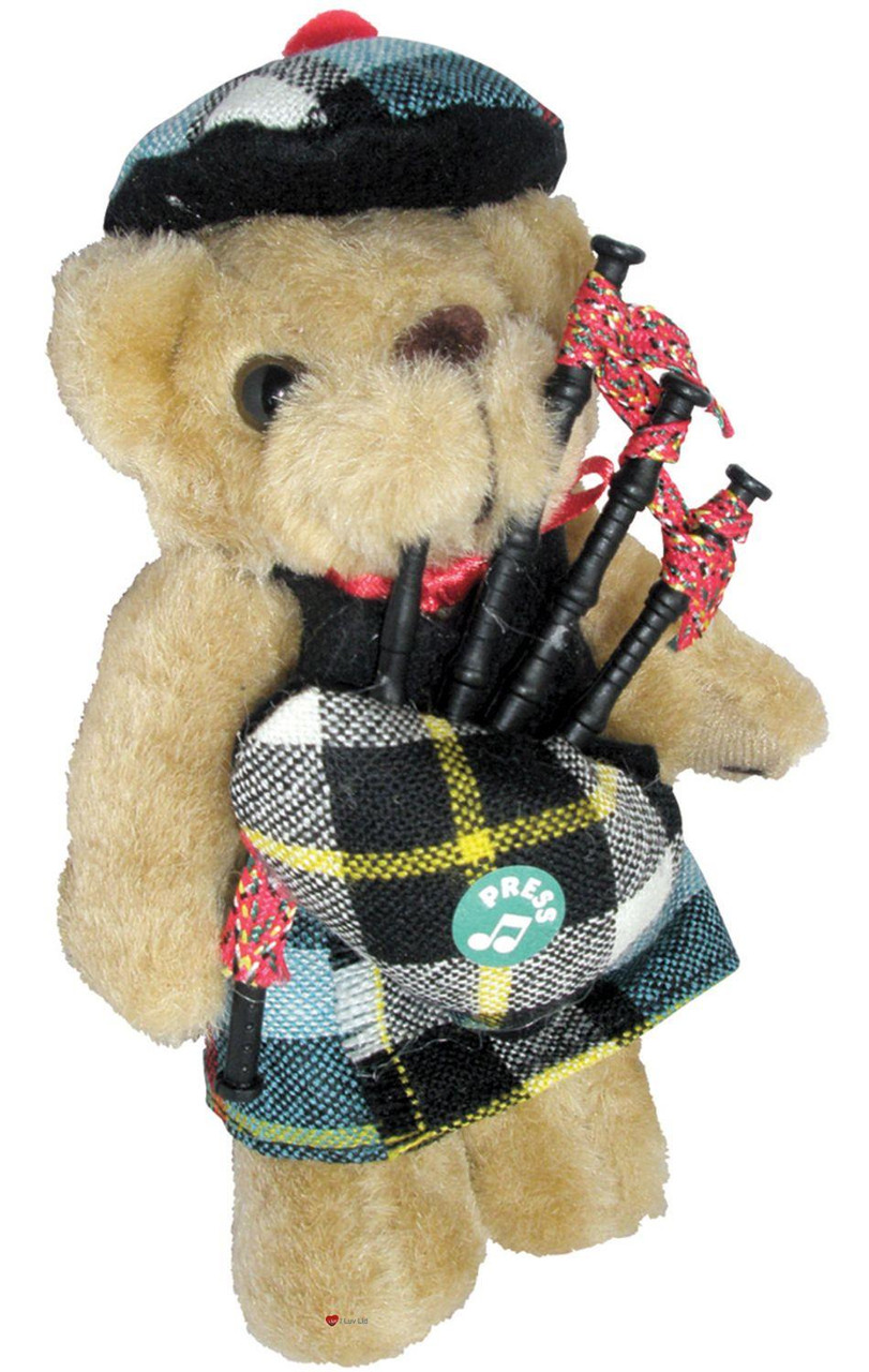 Thomson Clan Musical Teddy Bear, Scottish Gift, Made in Scotland