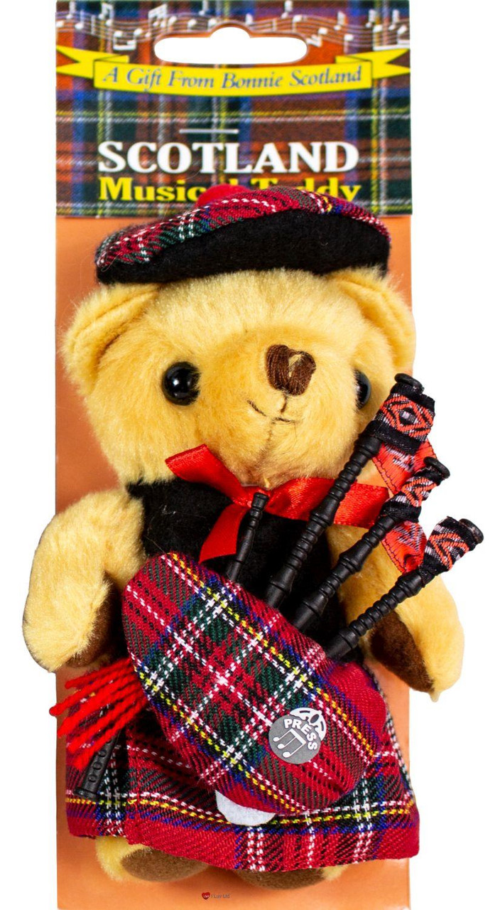 Scotland Musical Teddy Bear, Scottish Gift, Made in Scotland