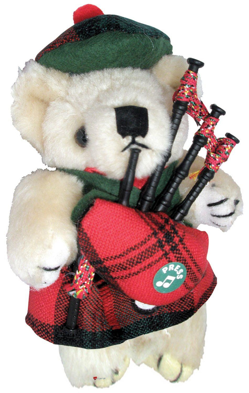 Kerr Clan Musical Teddy Bear, Scottish Gift, Made in Scotland