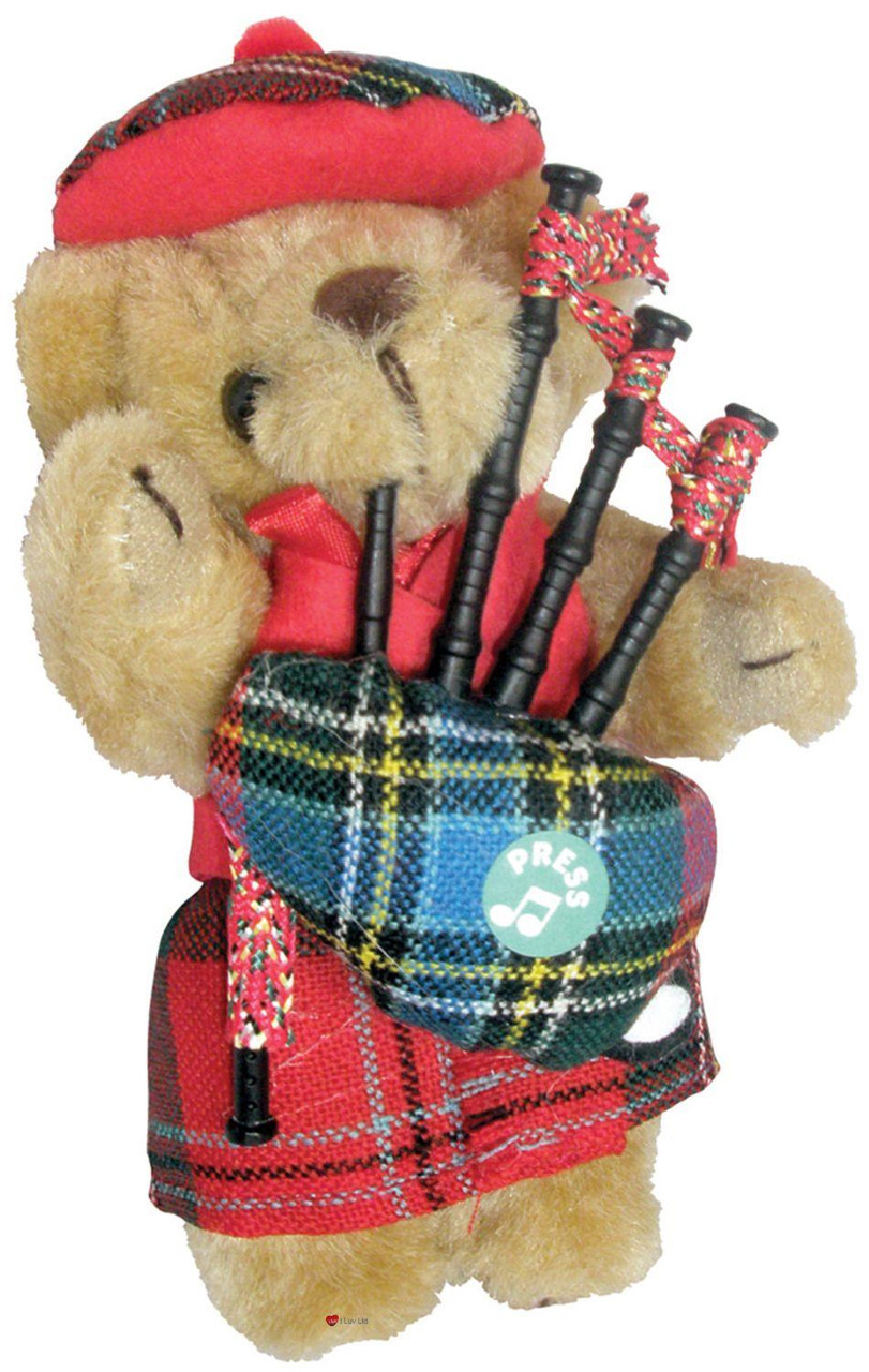 MacLean Clan Musical Teddy Bear, Scottish Gift, Made in Scotland