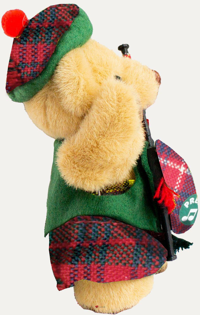 MacRae Clan Musical Teddy Bear, Scottish Gift, Made in Scotland