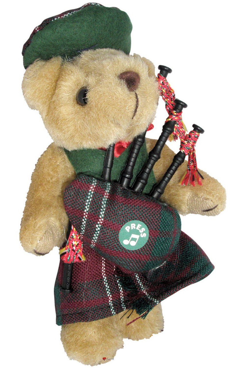 Crawford Clan Musical Teddy Bear, Scottish Gift, Made in Scotland