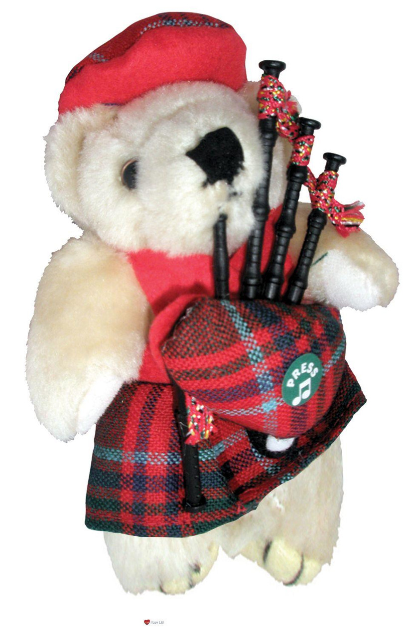 Grant Clan Musical Teddy Bear, Scottish Gift, Made in Scotland