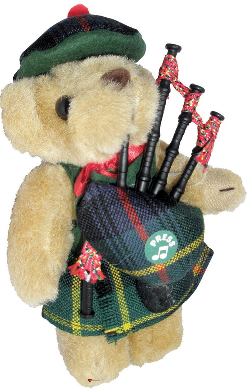 Farquharson Clan Musical Teddy Bear, Scottish Gift, Made in Scotland