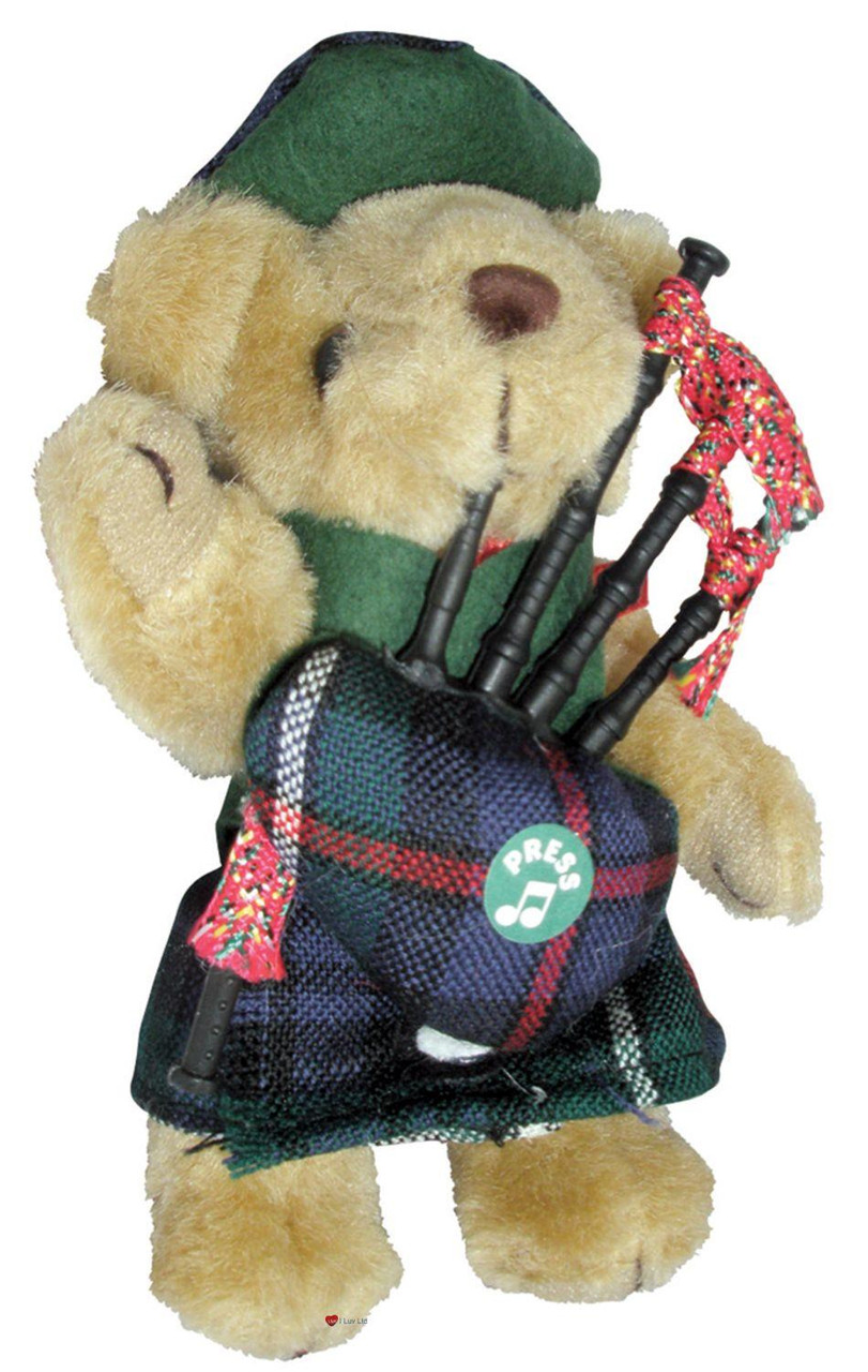 Mackenzie Clan Musical Teddy Bear, Scottish Gift, Made in Scotland