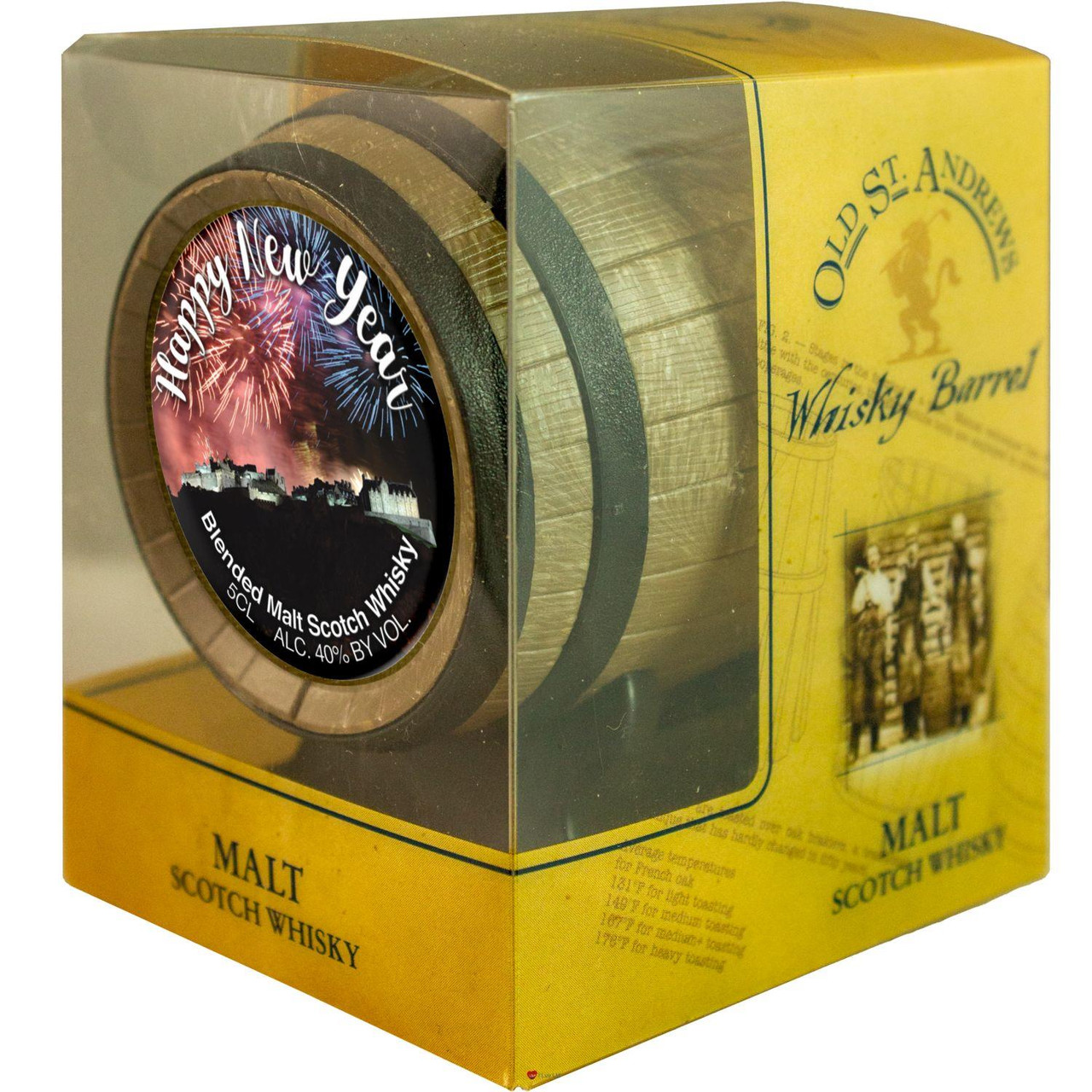 Miniature Malt Whisky Barrel Happy New Year Ideal Christmas Gift