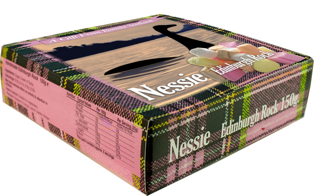 Nessie Scottish Edinburgh Rock Boxed