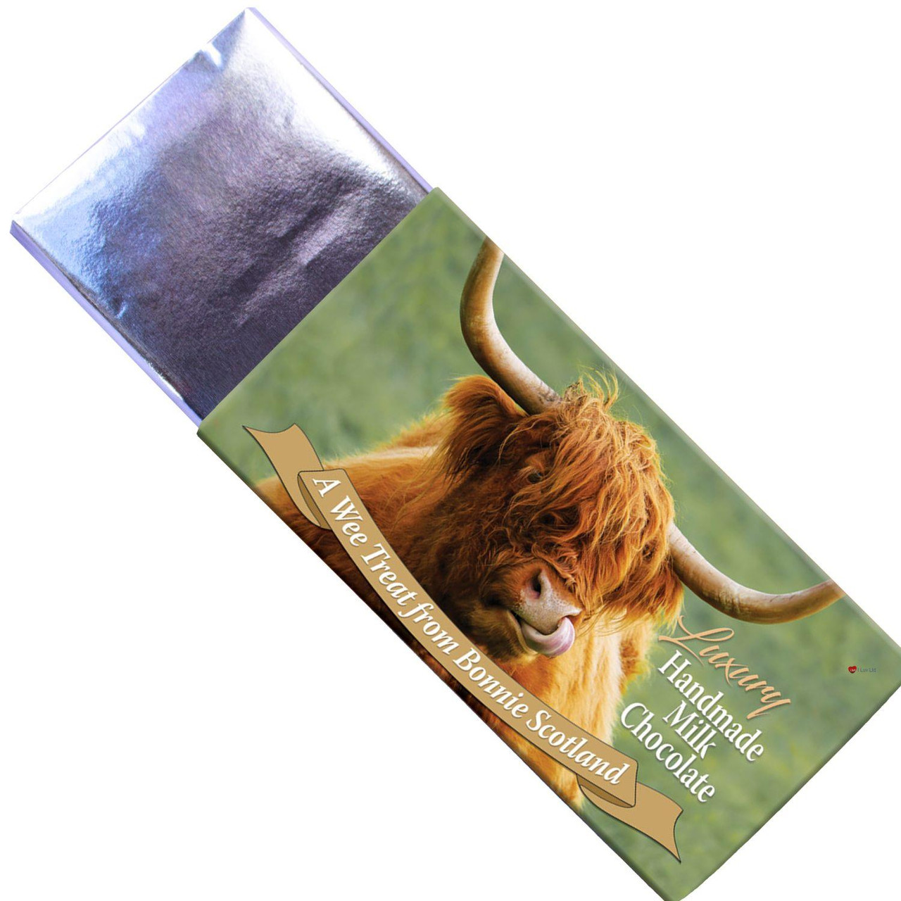 Luxury Milk Chocolate Handmade Highland Coo Wee Treat From Bonnie Scotland