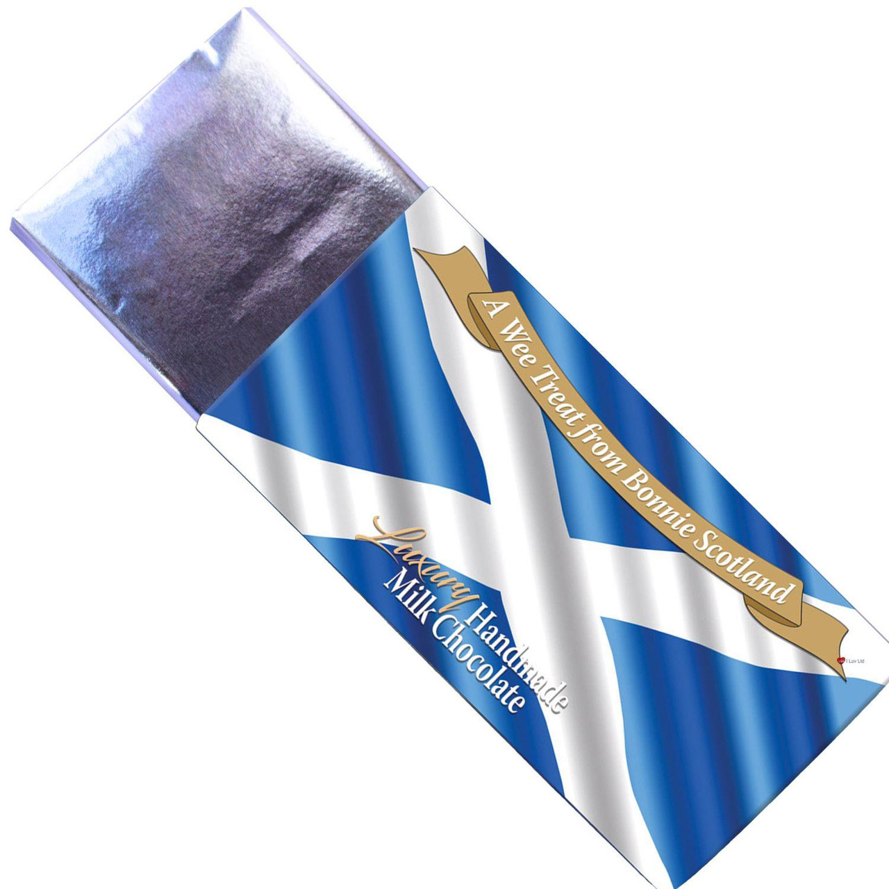 Luxury Milk Chocolate Hand Made Saltire Wee Treat From Bonnie Scotland