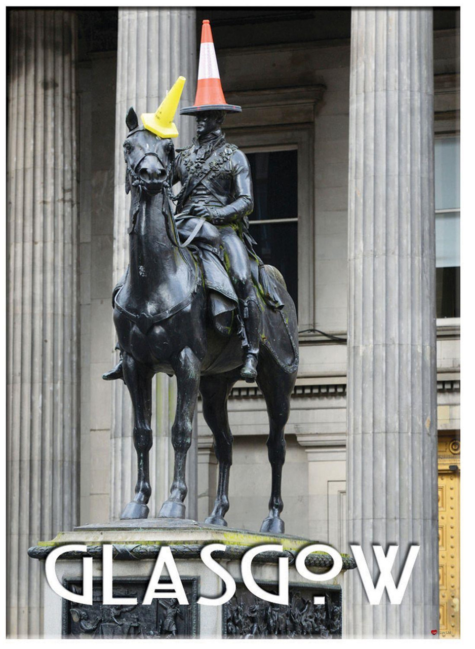 Glasgow Coneheid Horse Metallic Magnet