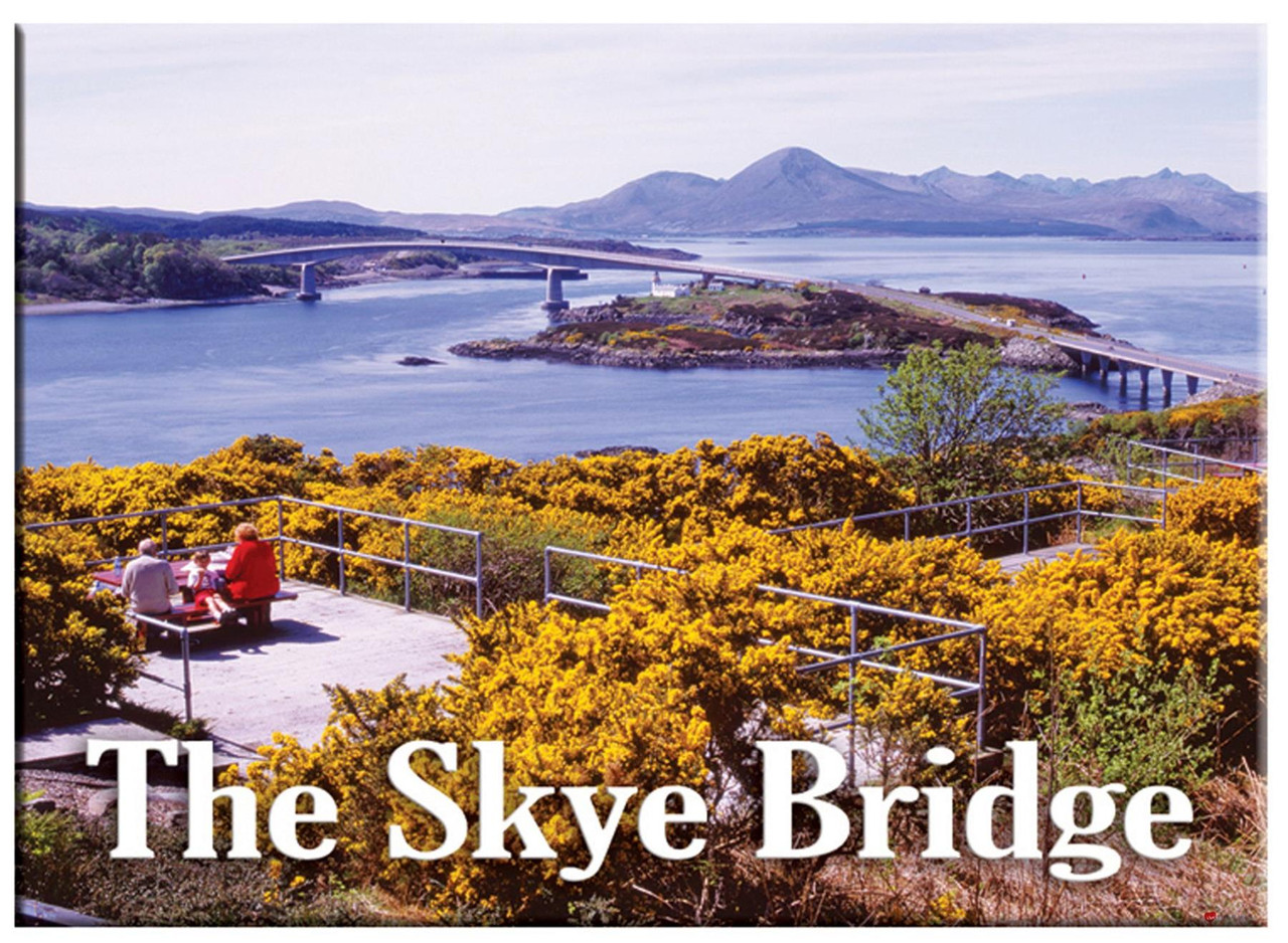 The Skye Bridge Scottish Scenic Metallic Magnet