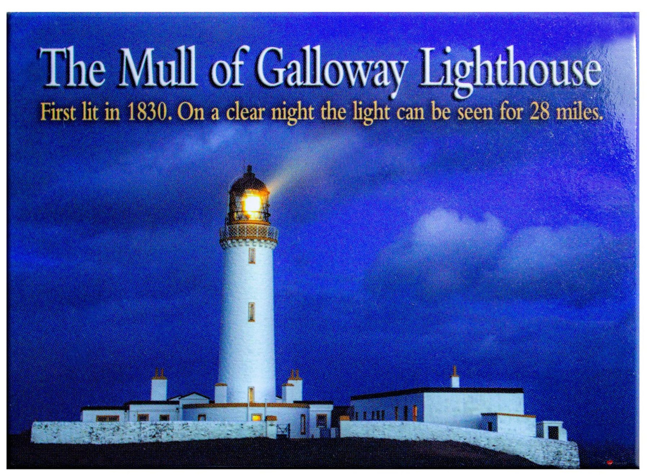 The Mull Of Galloway Lighthouse Scotland Scenic Metallic Magnet