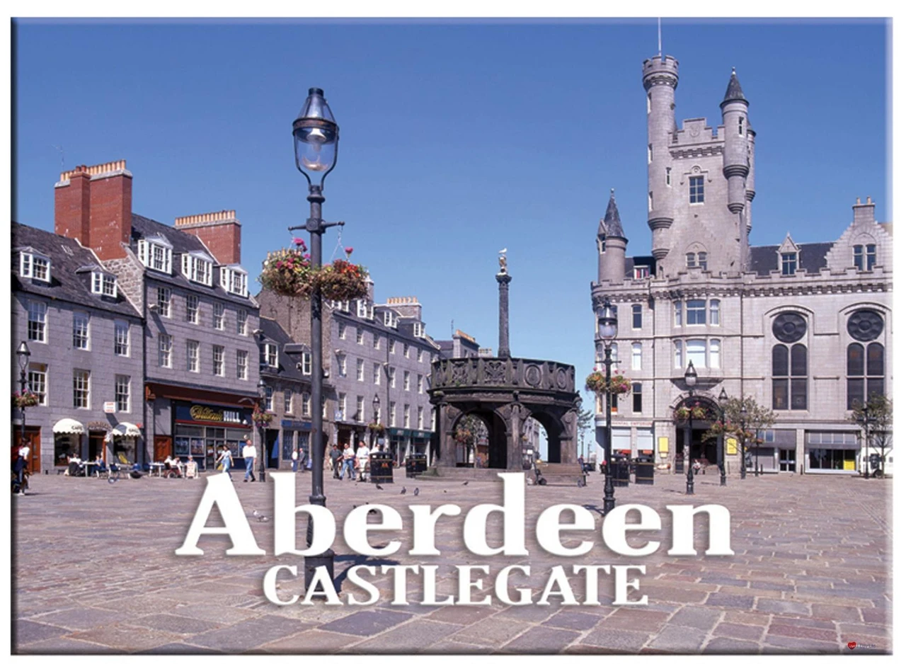 Aberdeen City Castlegate Metallic Magnet