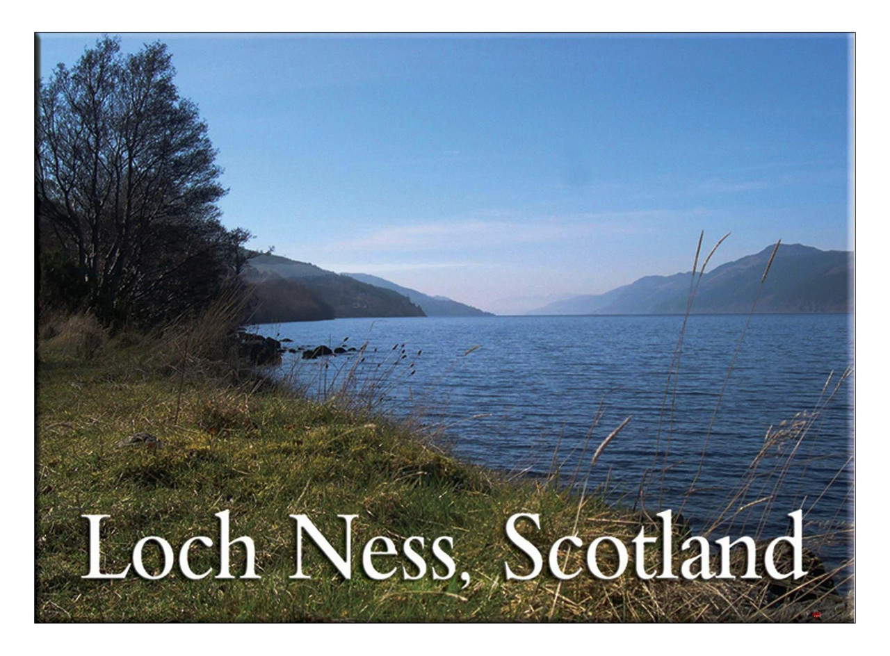 Loch Ness Scenic Sunny View Metallic Magnet