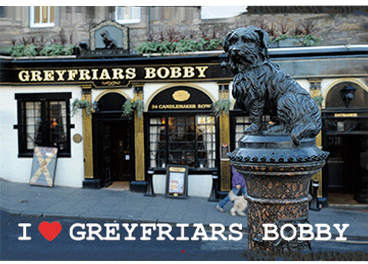 Greyfriars Bobby Moving Dog Fridge Magnet 3D Hologram Lenticular Effect