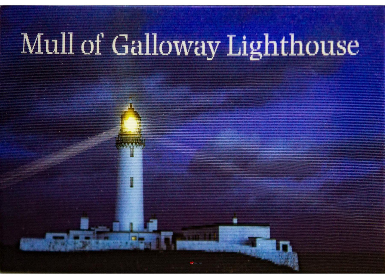 Scotland Mull Of Galloway Lighthouse Moving Fridge Magnet 3D Hologram Lenticular Effect