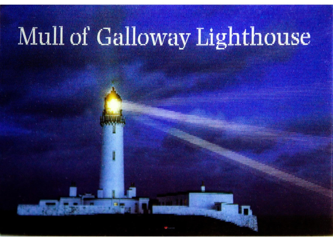 Scotland Mull Of Galloway Lighthouse Moving Fridge Magnet 3D Hologram Lenticular Effect