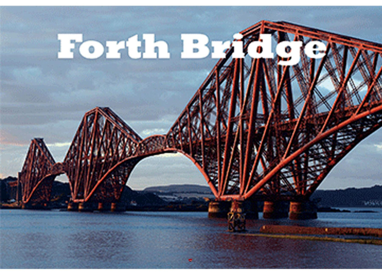 Forth Road Bridge Night and Day Fridge Magnet 3D Hologram Lenticular Effect