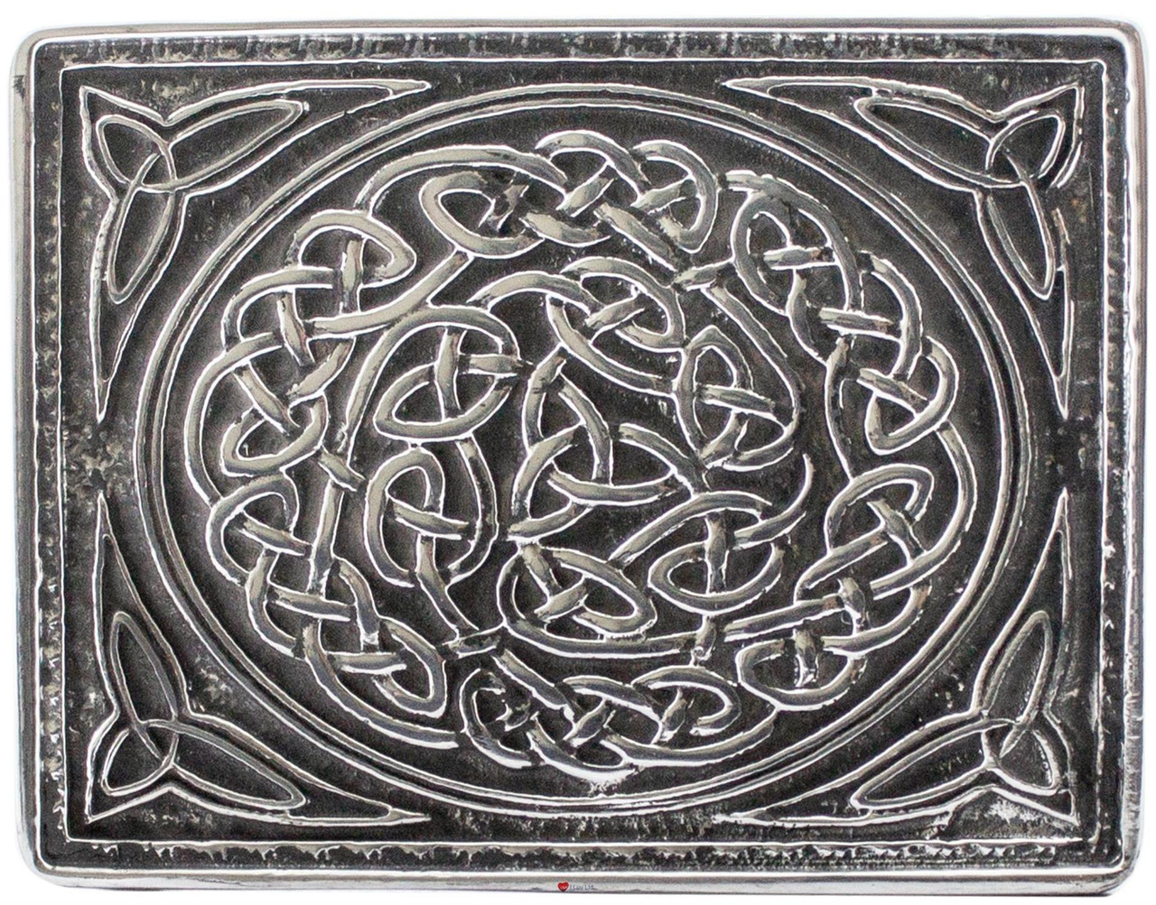 Pewter Knot Kilt Buckle 2 Styles Scottish Made