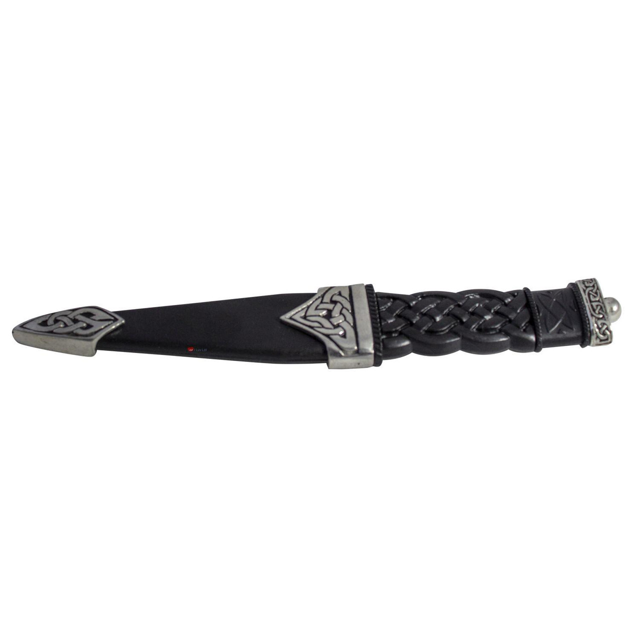 Sgian Dubh Dress Polished Pip Top Celtic Knot Handle