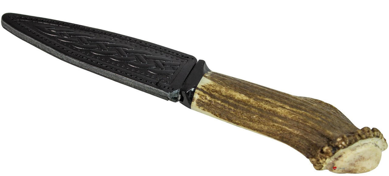 Damascus Steel Half Crown Sgian Dubh