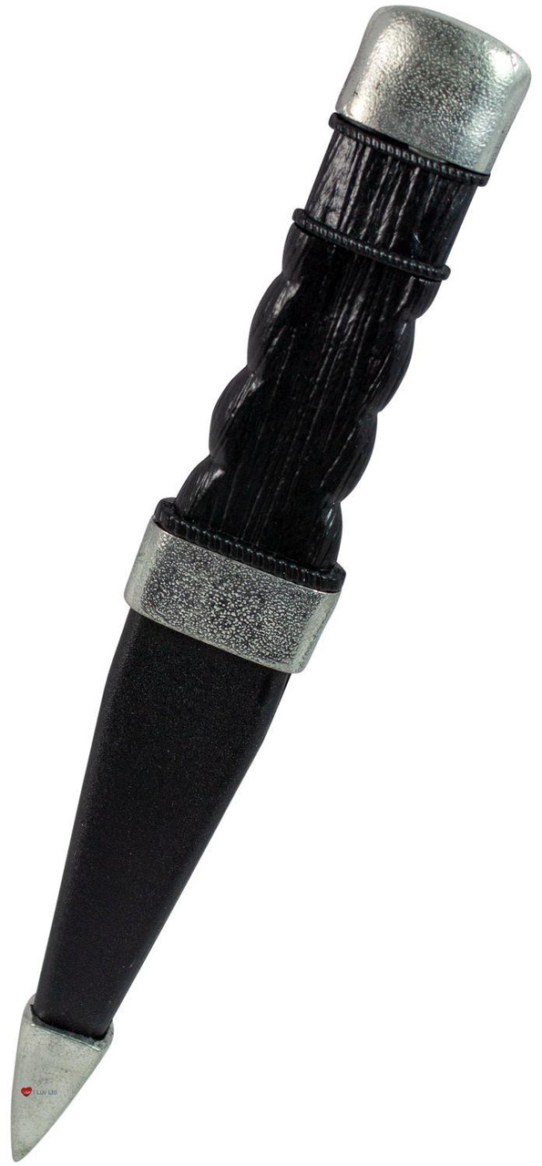 Sgian Dubh Saltire Polished Finish Scottish Celtic Knot Safety Blade