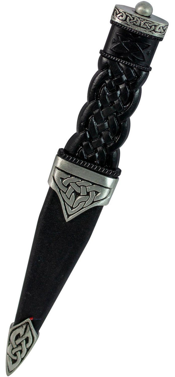Sgian Dubh Dress Pip Top Antique Celtic Knot Handle