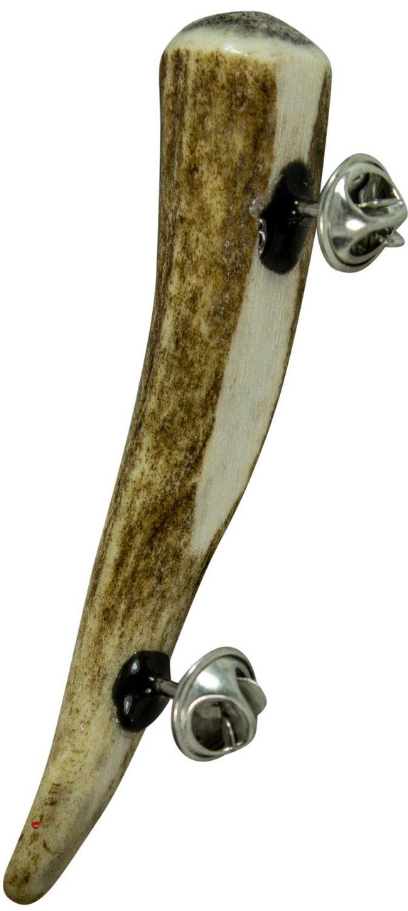 Stag Horn Kilt Pin 2 Butterfly Clutch Pin Attachment