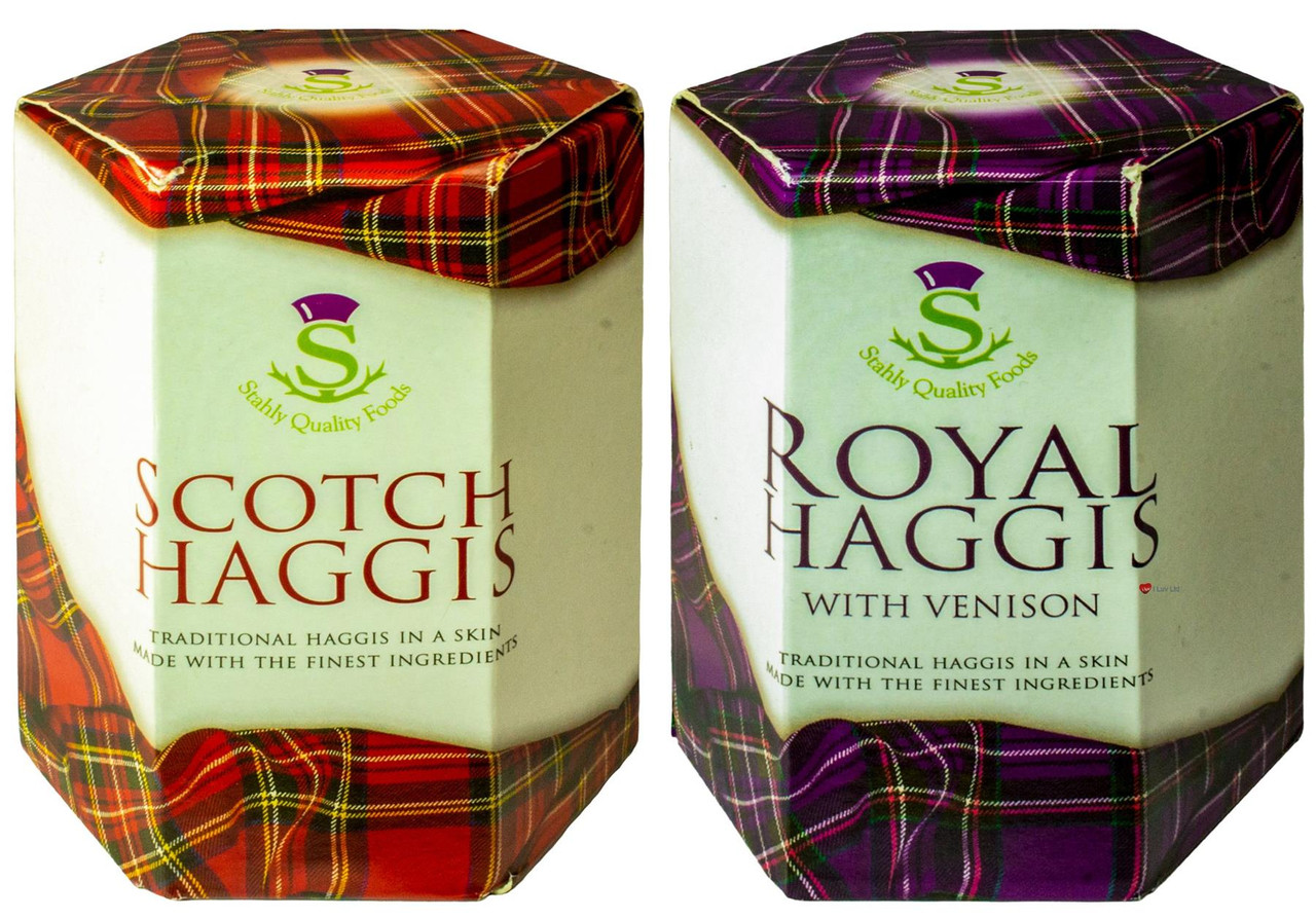 Scottish Haggis and Venison Haggis Selection of 2 Tins Made in Scotland