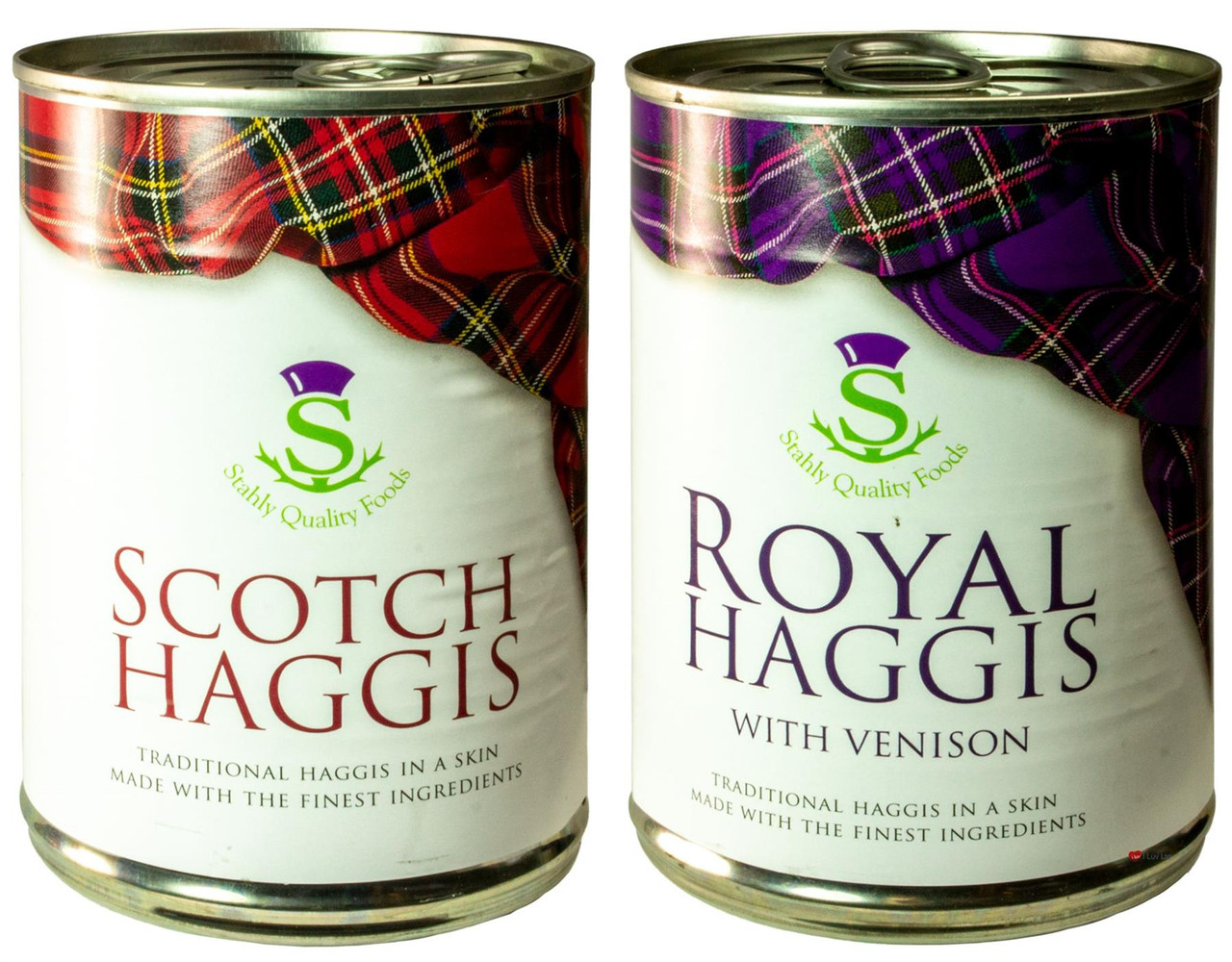 Scottish Haggis and Venison Haggis Selection of 2 Tins Made in Scotland