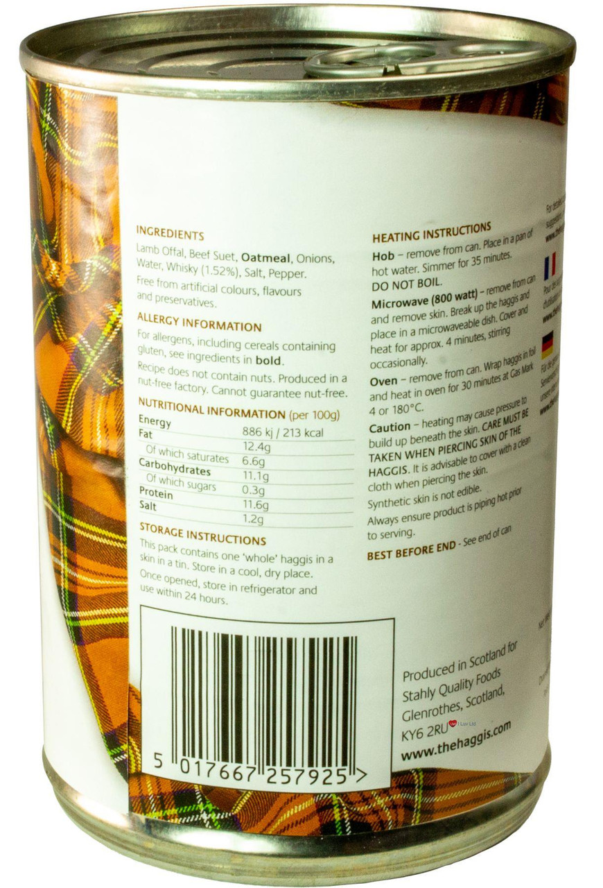 Traditional Scottish Haggis Scotch Whisky Flavour Pack of 2