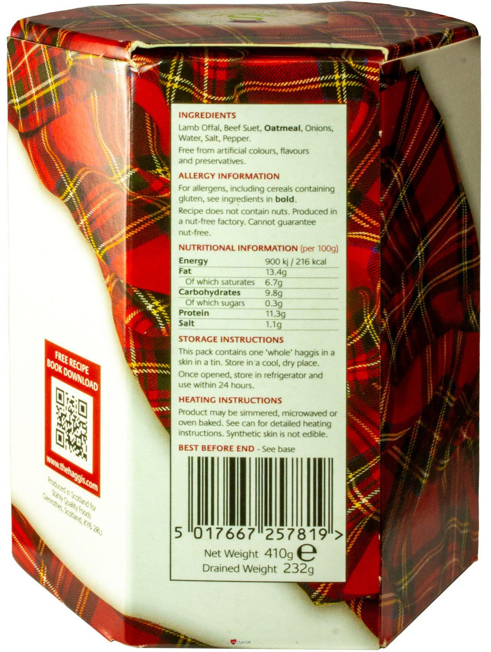 Scotch Haggis Tin Traditional Scottish Food Pack of 3