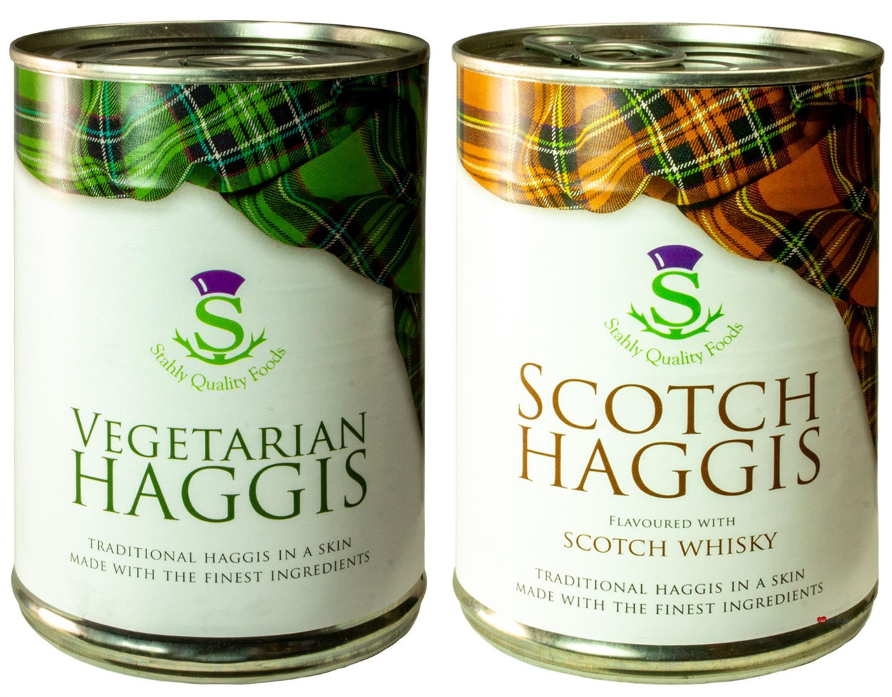 Scottish Vegetarian Haggis and Scotch Whisky Haggis Tin Selection of 2 ...