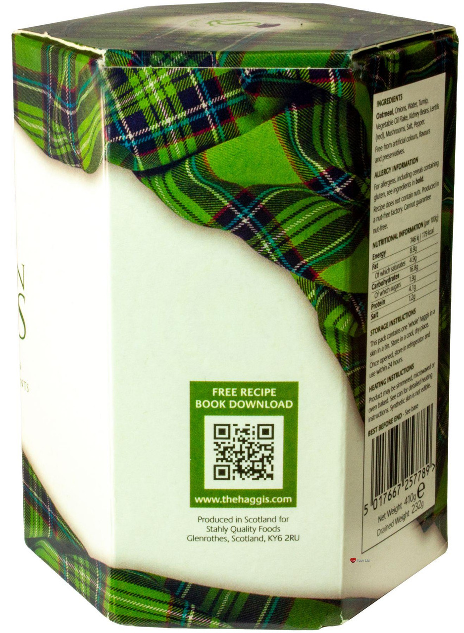 Vegetarian Haggis Tin with Skin Pack of 4 Traditional Scottish Food
