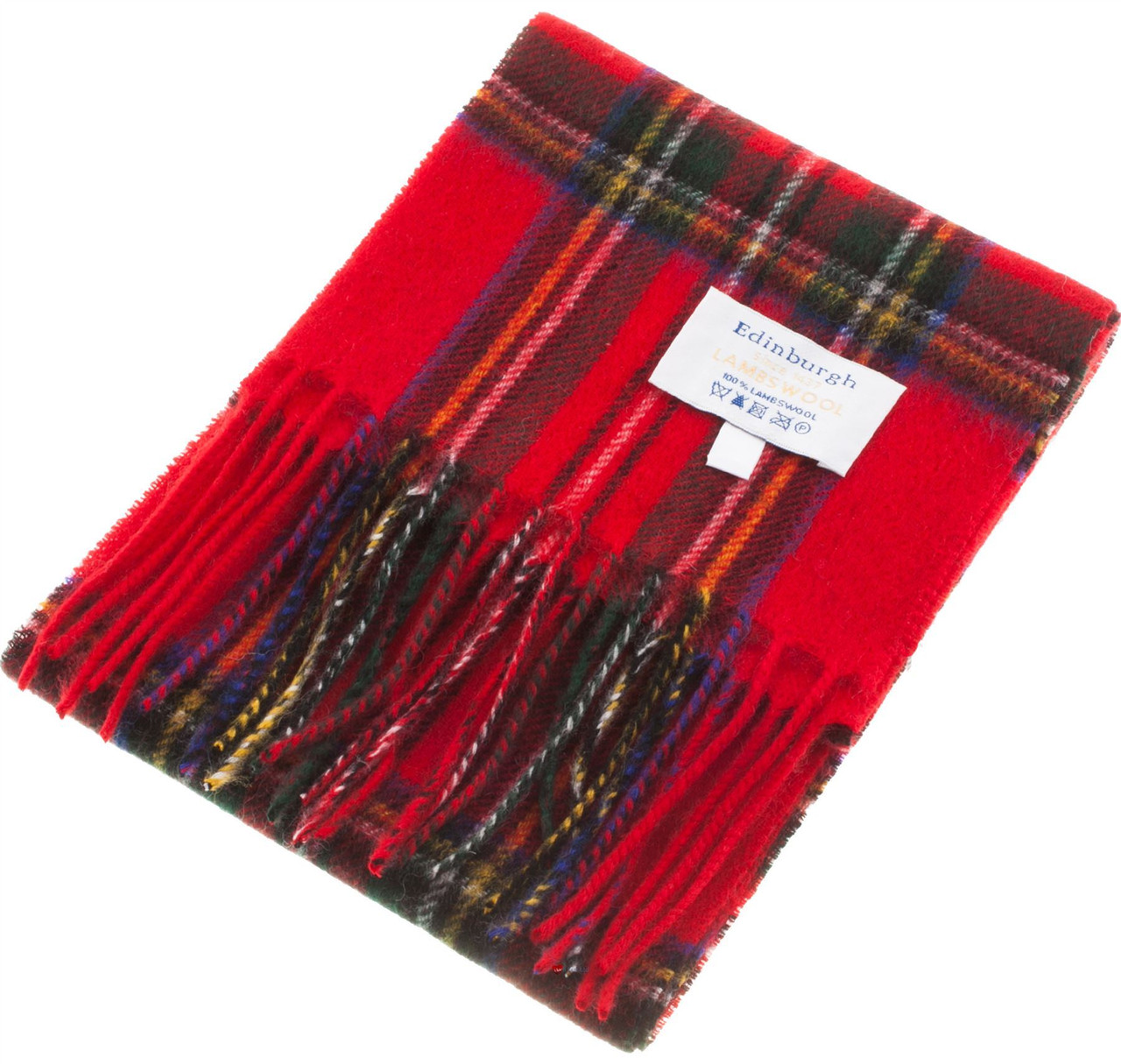 Mini Edin 100% Lambswool Scarf in Stewart Royal Tartan