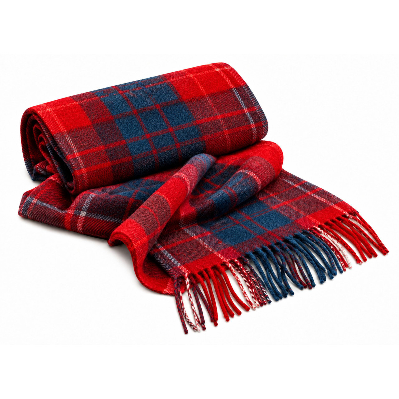 Cashmere Clan Scarf Hamilton Red Modern