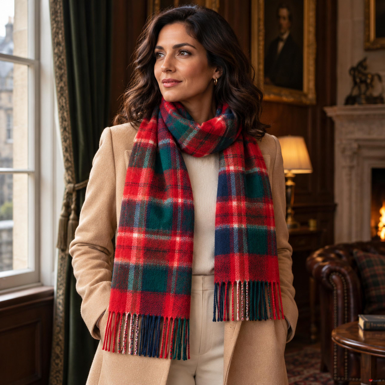 Cashmere Clan Scarf MacFarlane Clan Modern