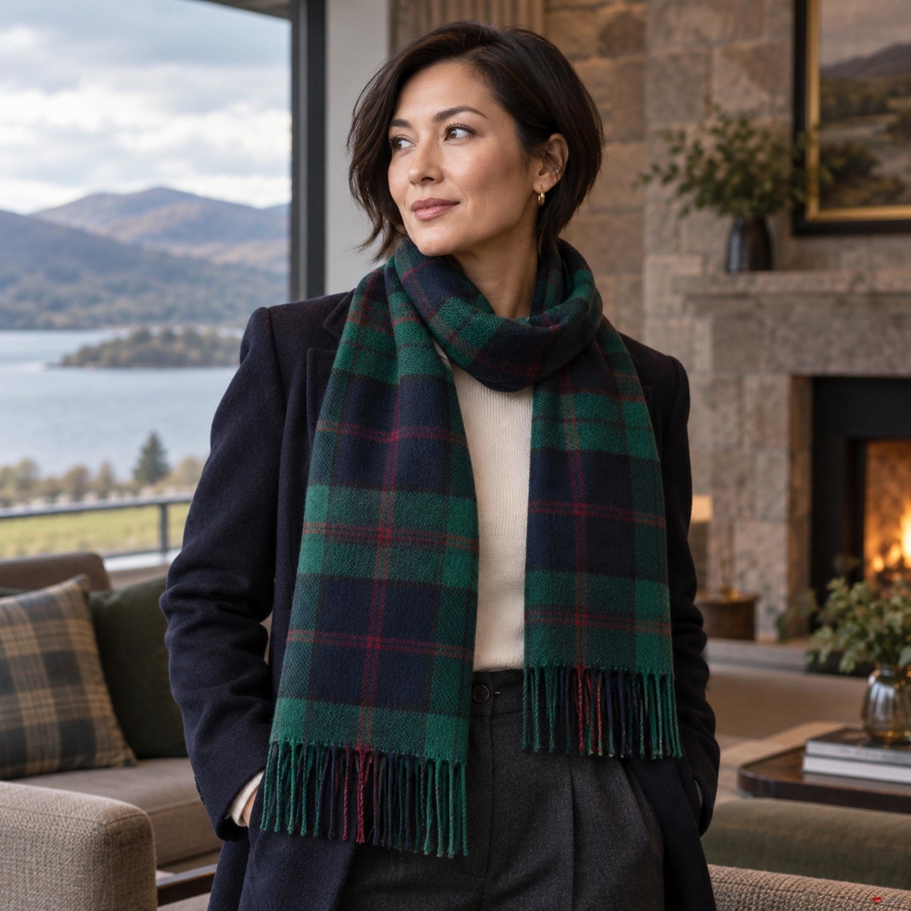 Cashmere Clan Scarf Davidson Modern